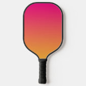 Roze en oranje verloop pickleball paddle (Achterkant)
