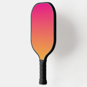 Roze en oranje verloop pickleball paddle (Links)