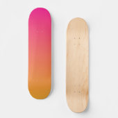 Roze en oranje verloop skateboard (Voorkant)