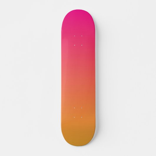Roze en oranje verloop skateboard (Voorkant)
