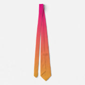 Roze en oranje verloop stropdas (Achterkant)