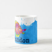 Roze en Oranje vis Mok (Center)