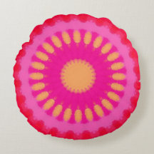 Roze en Oranje Waterverf Mandala