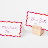 Roze en Oranje Wavy Border Seating