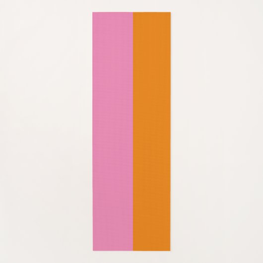 Roze en Oranje Yoga Mat (Voorkant)