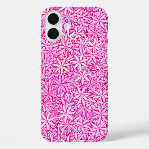 Roze en orchidee bloemen, orchidee achtergrond iPhone 16 plus hoesje