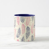 Roze en Paars etnisch vangpatroon Mok (Midden)