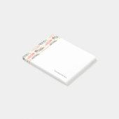 Roze en Paars etnisch vangpatroon Post-it® Notes (Schuin)