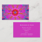 Roze en Paars Mandala Visitekaartje (Voorkant / Achterkant)