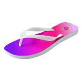 Roze en Paars Met Lieveheersbeestjes Teenslippers (Schuin)
