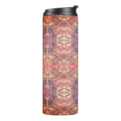 Roze en paars patroon thermosbeker (Gedraaid links)