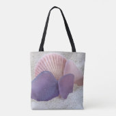 Roze en paars zee glas - tas (Achterkant)