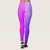 Roze en Paarse aangepaste Leggings (Achterkant)