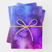 Roze en Paarse Abstracte cirkels Patroon Inpakpapier Vel (In situ)