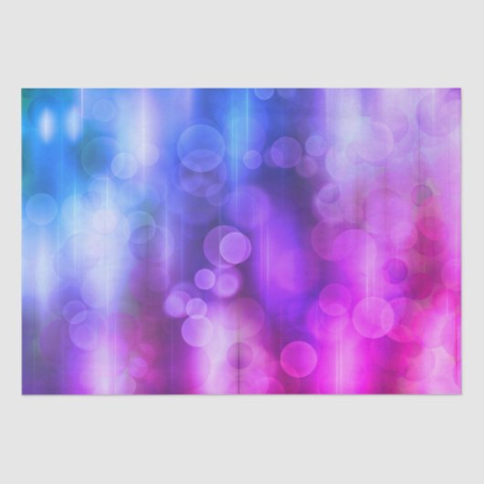 Roze en Paarse Abstracte cirkels Patroon Tissuepapier (Voorkant)