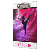 Roze en Paarse Abstracte dans Klembord (Links)