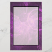 Roze en Paarse Abstracte fractal met cirkels Briefpapier (Voorkant)