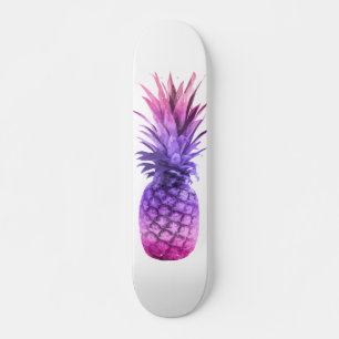 Roze en Paarse ananas Skateboard