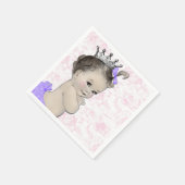 Roze en Paarse Baby shower Servetten (Hoek)