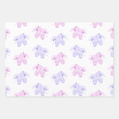 Roze en Paarse ballet Birthday Pointe Shoes Inpakpapier Vel (Voorkant)
