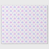 Roze en Paarse ballet Birthday Tutu & Pointe Shoes Cadeaupapier (Vlak)