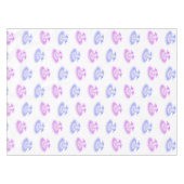 Roze en Paarse Ballet Birthday Tutu Waterverf Tafelkleed (Voorkant (Horizontaal))