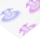 Roze en Paarse Ballet Birthday Tutu Waterverf Tafelkleed (Gekanteld)