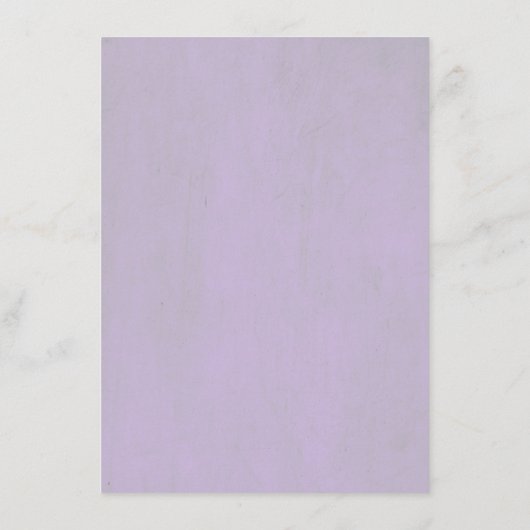 Roze en Paarse Bloemen Bruiloft Informatie Informatiekaartje (Achterkant)