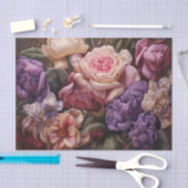  Roze en Paarse Bloemen Decoupage Papier (Craft)