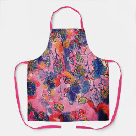 Roze en paarse bloemen Garden Oorspronkelijke Wate Schort