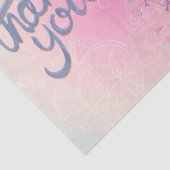 roze en paarse bloemen tissuepapier (Detail)