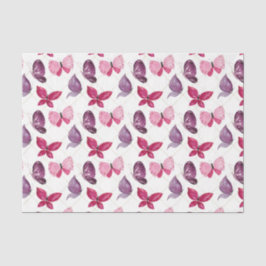 Roze en Paarse butterflies (Design 59 Roze reeks) Tissuepapier
