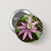 Roze en Paarse Button van passionbloem (Voorkant /achterkant)