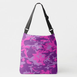 Roze en Paarse Camo Crossbody Tas