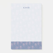 Roze en Paarse Cartoon Cactus Patroon Post-it® Notes (Voorkant)