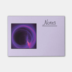 Roze en Paarse cirkelvormig abstract ontwerp Post-it® Notes