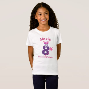 Roze en Paarse Creëer Uw eigen Aangepaste Dag T-shirt