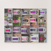 Roze en Paarse deuren van Dublin Legpuzzel (Horizontaal)