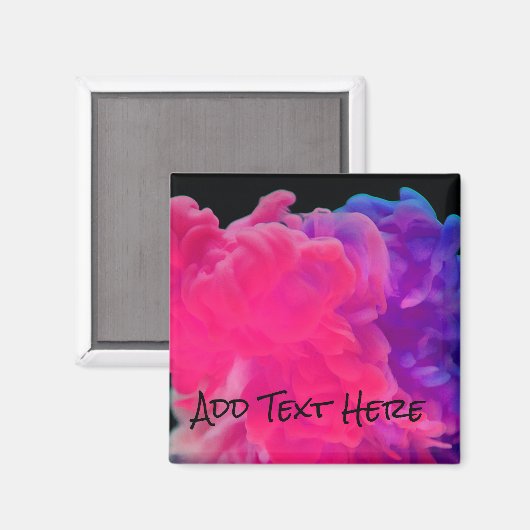 Roze en Paarse digitale rook Magneet (Voorkant / Achterkant)