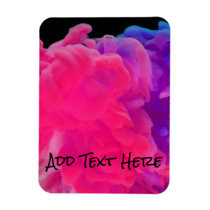 Roze en Paarse digitale rook Magneet