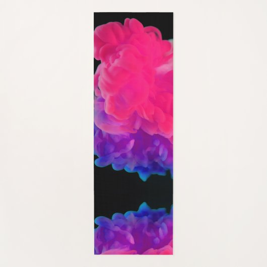 Roze en Paarse digitale rook Yogamat (Voorkant)