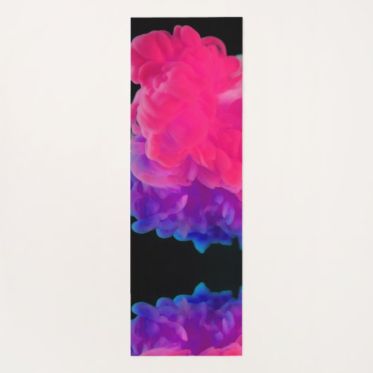 Roze en Paarse digitale rook Yogamat (Achterkant)