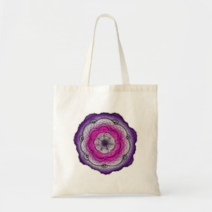 Roze en Paarse droogventilator Tote Bag