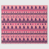 Roze en Paarse feestelijke feestvreugde Cadeaupapier (Vlak)