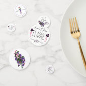 Roze en paarse floraal confetti (Groep)