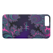 Roze en Paarse fractale iPhone 7 Plus Hoesje (Achterkant (Horizontaal))