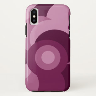 Roze en paarse geometrische vorm iPhone x hoesje
