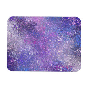 Roze en paarse glitters Bling Magneet