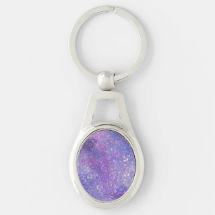 Roze en paarse glitters Bling Sleutelhanger