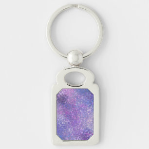 Roze en paarse glitters Bling Sleutelhanger